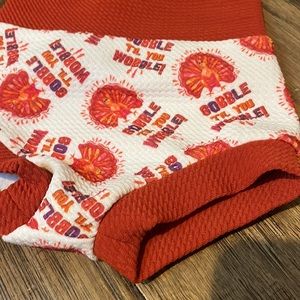 Thanksgiving “Gobble till you Wobble” bloomers size 6M
